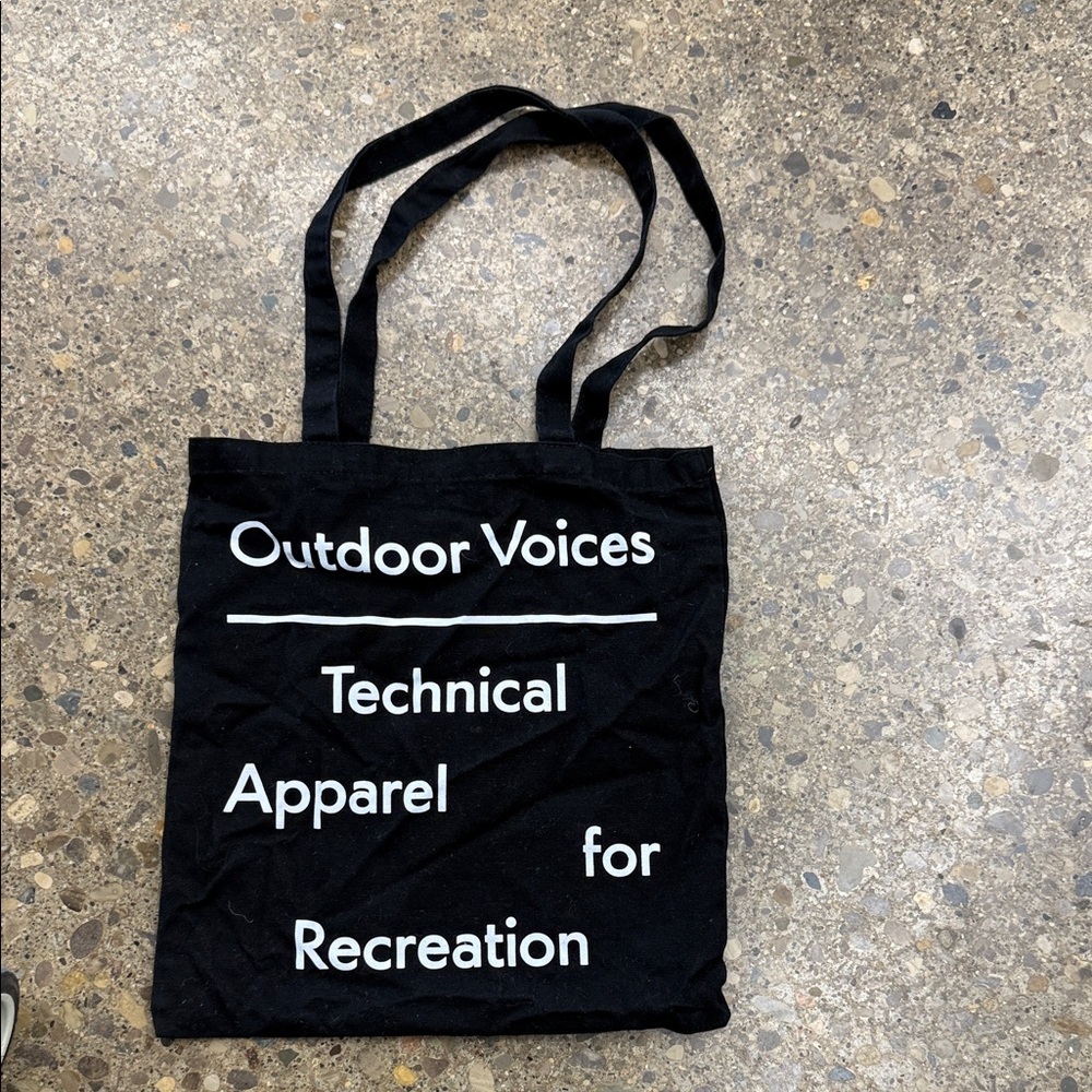 Outdoor Voices Black Technical New York Tote